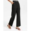 image:imageGRACE KARIN Linen Pants for WomenWork Dressy Trousers with PocketsHigh Waist Wide Leg Summer Comfy Slacks Pant ClothesBlack