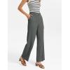 image:imageGRACE KARIN Linen Pants for WomenWork Dressy Trousers with PocketsHigh Waist Wide Leg Summer Comfy Slacks Pant ClothesCharcoal Grey