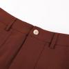 image:imageGRACE KARIN Linen Pants for WomenWork Dressy Trousers with PocketsHigh Waist Wide Leg Summer Comfy Slacks Pant ClothesRust