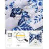image:imageGRACE KARIN Women Boho Floral Tops 2026 Summer V Neck Puff Short Sleeve Dressy Casual ShirtsBlue and White Porcelain