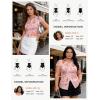 image:imageGRACE KARIN Women Mesh Boho Tops Dressy Casual Floral Short Sleeve Button Down Collared Blouses 2026 Fashion Summer ClothesPink