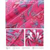 image:imageGRACE KARIN Women Mesh Boho Tops Dressy Casual Floral Short Sleeve Button Down Collared Blouses 2026 Fashion Summer ClothesRose Red