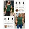 image:imageGRACE KARIN Womens 2026 Spring Short Sleeve Tops Dressy Casual Peplum Shirts Outfit Tunic Blouses Trendy Fashion ClothesDark Green