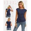 image:imageGRACE KARIN Womens 2026 Spring Short Sleeve Tops Dressy Casual Peplum Shirts Outfit Tunic Blouses Trendy Fashion ClothesNavy Blue