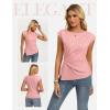 image:imageGRACE KARIN Womens 2026 Spring Short Sleeve Tops Dressy Casual Peplum Shirts Outfit Tunic Blouses Trendy Fashion ClothesPink