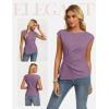 image:imageGRACE KARIN Womens 2026 Spring Short Sleeve Tops Dressy Casual Peplum Shirts Outfit Tunic Blouses Trendy Fashion ClothesPurple