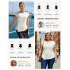 image:imageGRACE KARIN Womens 2026 Spring Short Sleeve Tops Dressy Casual Peplum Shirts Outfit Tunic Blouses Trendy Fashion ClothesWhite