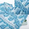 image:imageGRACE KARIN Womens 2026 Summer Floral Flowy Dresses Boho Tie Belt Short Puff Sleeve A Line Maxi Shirt Dress with PocketWhite Blue