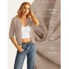 image:imageGRACE KARIN Womens 34 Sleeve Cardigan Sweater Lightweight Cropped Cardigan Trendy Dressy Casual Crochet Bolero Shrugs02 Khaki