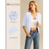 image:imageGRACE KARIN Womens 34 Sleeve Cardigan Sweater Lightweight Cropped Cardigan Trendy Dressy Casual Crochet Bolero ShrugsBright White