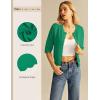 image:imageGRACE KARIN Womens 34 Sleeve Cardigan Sweater Lightweight Cropped Cardigan Trendy Dressy Casual Crochet Bolero ShrugsGreen