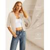 image:imageGRACE KARIN Womens 34 Sleeve Cardigan Sweater Lightweight Cropped Cardigan Trendy Dressy Casual Crochet Bolero ShrugsLight Apricot