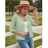 image:imageGRACE KARIN Womens 34 Sleeve Cardigan Sweater Lightweight Cropped Cardigan Trendy Dressy Casual Crochet Bolero ShrugsLight Green