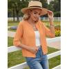 image:imageGRACE KARIN Womens 34 Sleeve Cardigan Sweater Lightweight Cropped Cardigan Trendy Dressy Casual Crochet Bolero ShrugsLight Orange
