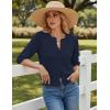 image:imageGRACE KARIN Womens 34 Sleeve Cardigan Sweater Lightweight Cropped Cardigan Trendy Dressy Casual Crochet Bolero ShrugsNavy Blue