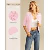 image:imageGRACE KARIN Womens 34 Sleeve Cardigan Sweater Lightweight Cropped Cardigan Trendy Dressy Casual Crochet Bolero ShrugsPink
