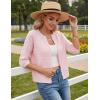 image:imageGRACE KARIN Womens 34 Sleeve Cardigan Sweater Lightweight Cropped Cardigan Trendy Dressy Casual Crochet Bolero ShrugsPink