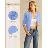 image:imageGRACE KARIN Womens 34 Sleeve Cardigan Sweater Lightweight Cropped Cardigan Trendy Dressy Casual Crochet Bolero ShrugsSky Light Blue