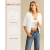 image:imageGRACE KARIN Womens 34 Sleeve Cardigan Sweater Lightweight Cropped Cardigan Trendy Dressy Casual Crochet Bolero ShrugsWhite