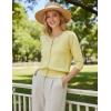 image:imageGRACE KARIN Womens 34 Sleeve Cardigan Sweater Lightweight Cropped Cardigan Trendy Dressy Casual Crochet Bolero ShrugsYellow