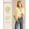 image:imageGRACE KARIN Womens 34 Sleeve Cardigan Sweater Lightweight Cropped Cardigan Trendy Dressy Casual Crochet Bolero ShrugsYellow