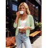 image:imageGRACE KARIN Womens 34 Sleeve V Neck Button Down Lightweight Cardigan Sweater Open Front Dressy Shrugs Spring FashionBean Green