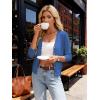 image:imageGRACE KARIN Womens 34 Sleeve V Neck Button Down Lightweight Cardigan Sweater Open Front Dressy Shrugs Spring FashionDenim Blue