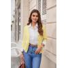 image:imageGRACE KARIN Womens 34 Sleeve V Neck Button Down Lightweight Cardigan Sweater Open Front Dressy Shrugs Spring FashionLight Yellow
