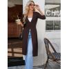 image:imageGRACE KARIN Womens Long Cardigan Trendy Lightweight Knit Dusters Coat V Neck Button Up Sweater Maxi DressCoffee