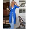 image:imageGRACE KARIN Womens Long Cardigan Trendy Lightweight Knit Dusters Coat V Neck Button Up Sweater Maxi DressRoyal Blue