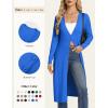 image:imageGRACE KARIN Womens Long Cardigan Trendy Lightweight Knit Dusters Coat V Neck Button Up Sweater Maxi DressRoyal Blue