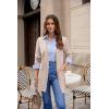 image:imageGRACE KARIN Womens Long Cardigans Trendy Lightweight Knit Blazer Casual Open Front Spring Sweaters with PocketsLight Camel
