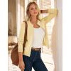 image:imageGRACE KARIN Womens Long Sleeve Zip Up Cardigan Sweaters Lightweight Fashion Sweater Jacket Knitted Spring ClothesButter Yellow