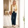 image:imageGRACE KARIN Womens Long Sleeve Zip Up Cardigan Sweaters Lightweight Fashion Sweater Jacket Knitted Spring ClothesButter Yellow
