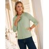 image:imageGRACE KARIN Womens Long Sleeve Zip Up Cardigan Sweaters Lightweight Fashion Sweater Jacket Knitted Spring ClothesLight Sage Green