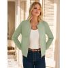image:imageGRACE KARIN Womens Long Sleeve Zip Up Cardigan Sweaters Lightweight Fashion Sweater Jacket Knitted Spring ClothesLight Sage Green