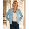 image:imageGRACE KARIN Womens Long Sleeve Zip Up Cardigan Sweaters Lightweight Fashion Sweater Jacket Knitted Spring ClothesPastel Turquoise
