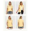 image:imageGRACE KARIN Womens Summer Tops Cotton Linen Eyelet Flowy Blouses Beach Vacation V Neck Button Down Shirts Trendy Clothes 2026Butter Yellow