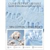 image:imageGRACE KARIN Womens Summer Tops Cotton Linen Eyelet Flowy Blouses Beach Vacation V Neck Button Down Shirts Trendy Clothes 2026Light Blue