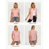 image:imageGRACE KARIN Womens Summer Tops Cotton Linen Eyelet Flowy Blouses Beach Vacation V Neck Button Down Shirts Trendy Clothes 2026Light Pink
