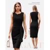 image:imageGRACE KARIN Women Work DressBodycon Pencil Business DressesSleeveless Cocktail Dresses Knee LengthBlack