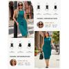 image:imageGRACE KARIN Women Work DressBodycon Pencil Business DressesSleeveless Cocktail Dresses Knee LengthBlue Green