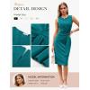 image:imageGRACE KARIN Women Work DressBodycon Pencil Business DressesSleeveless Cocktail Dresses Knee LengthBlue Green