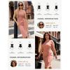 image:imageGRACE KARIN Women Work DressBodycon Pencil Business DressesSleeveless Cocktail Dresses Knee LengthDark Pink