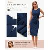 image:imageGRACE KARIN Women Work DressBodycon Pencil Business DressesSleeveless Cocktail Dresses Knee LengthNavy Blue