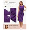 image:imageGRACE KARIN Women Work DressBodycon Pencil Business DressesSleeveless Cocktail Dresses Knee LengthPurple