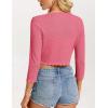 image:imageGRACE KARIN Womens 2026 Bolero Shrug 34 Sleeve Crochet Cropped Cardigan Open Front Knit Shrugs for DressesHot Pink