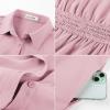 image:imageGRACE KARIN Womens Short Sleeve Shirt Dresses 2026 Summer Midi Button Down Dress Work Business Casual Dress with PocketsPink