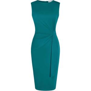 image:imageGRACE KARIN Women Work DressBodycon Pencil Business DressesSleeveless Cocktail Dresses Knee LengthBlue Green