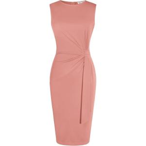 image:imageGRACE KARIN Women Work DressBodycon Pencil Business DressesSleeveless Cocktail Dresses Knee LengthDark Pink